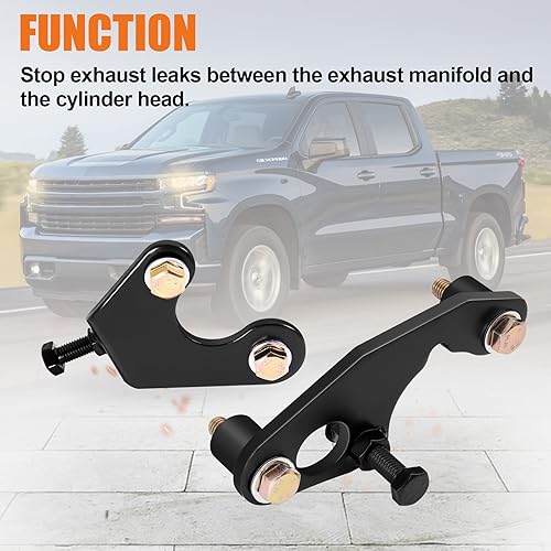 Miniatura 9 de Kit de reparación de perno colector de escape delantero del conductor/pasajero compatible con camiones y SUV GM 1999 y más nuevos con motor de 4.8L
