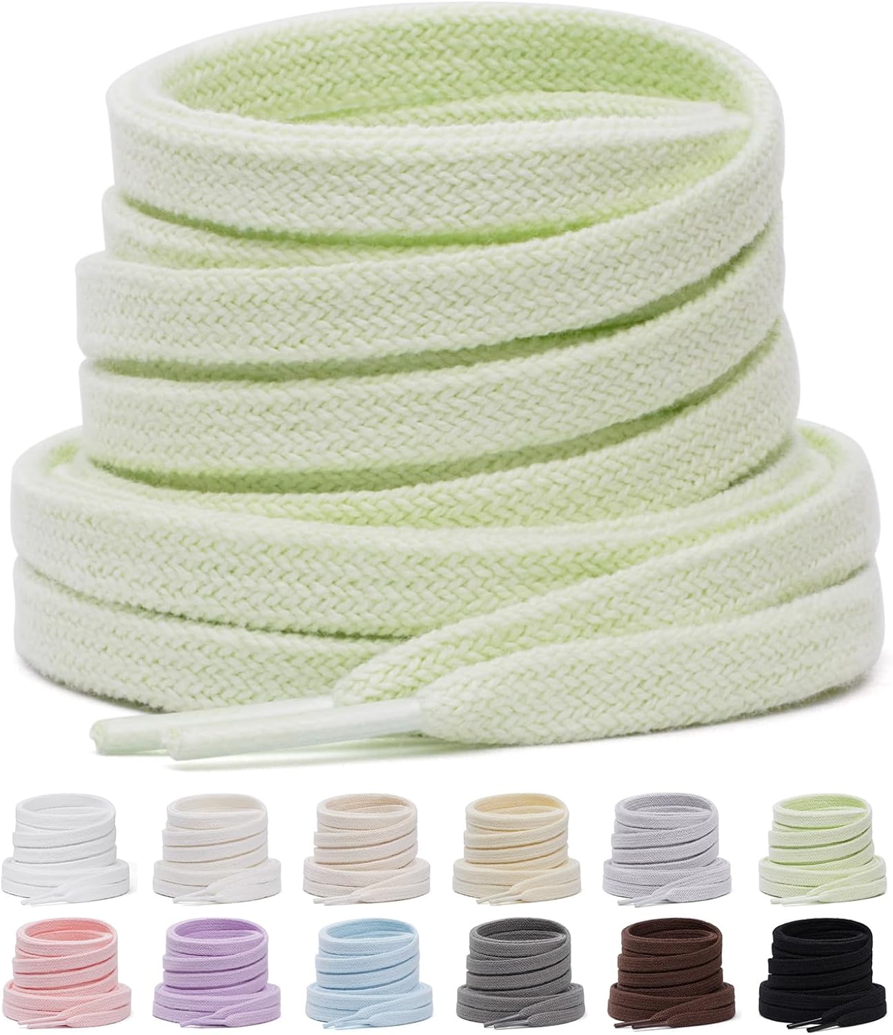 Dunne zwarte & donkerbruine veters (50cm) - Seegers Fournituren