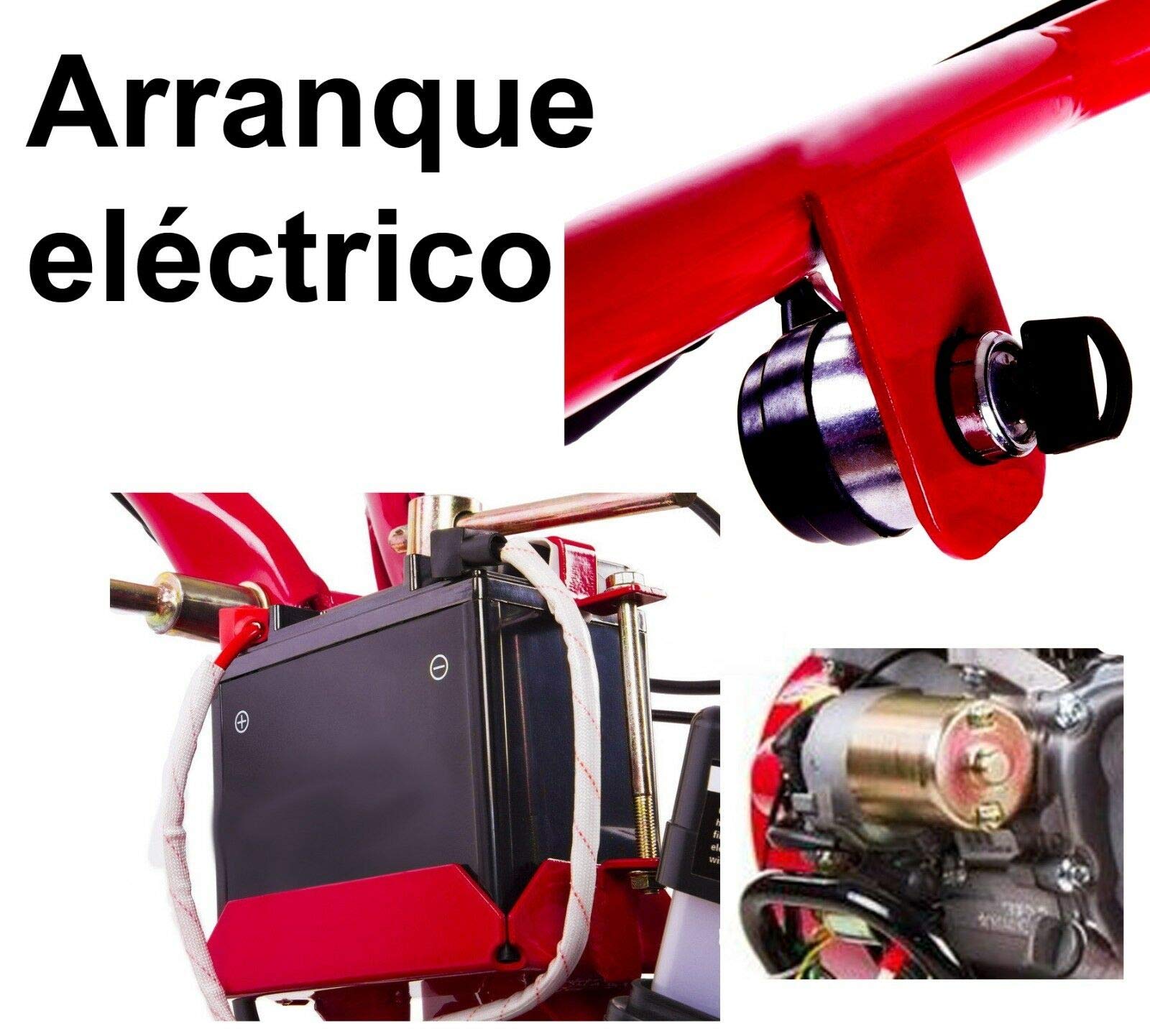 SAKAWA Motocultor Motoazada 7CV 2 Vel adelante 1 atrás Arranque Eléctrico