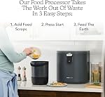 Food Cycler Eco 5 Cuisine primée Food Recycleur -Boîte de Composteuse Intérieure Alternative de Contre-Option électrique Food Déposeur sans odeur 5L Intérieur Food Corbeille pour une gestion facile des déchets
