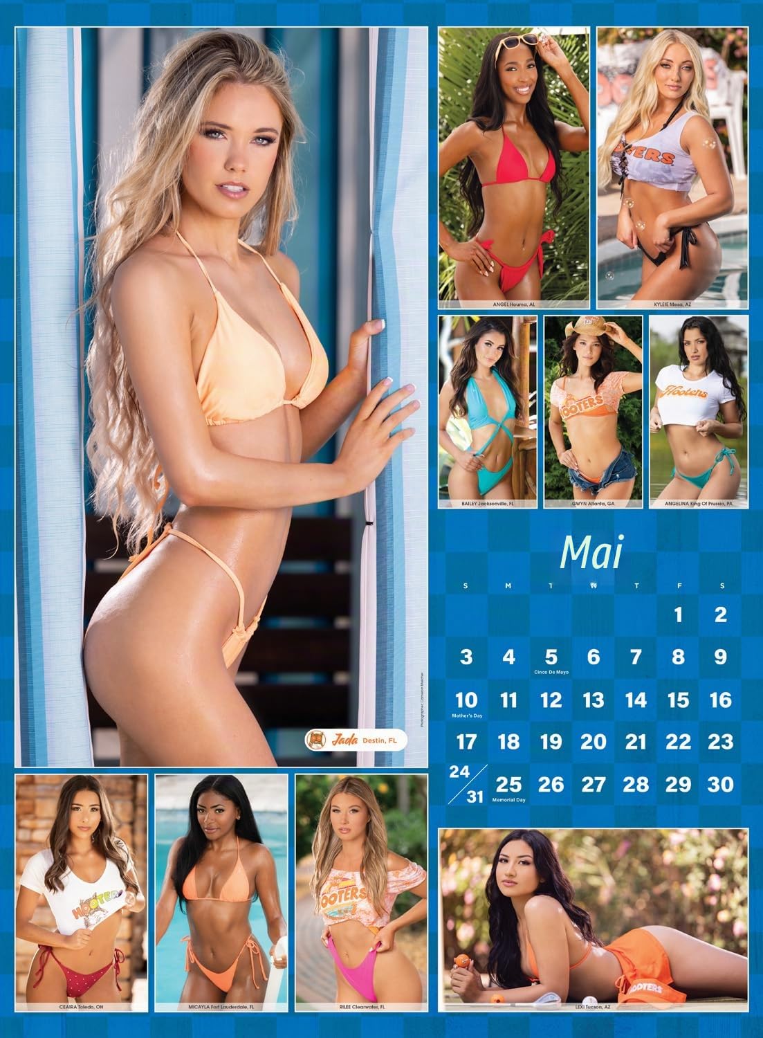 Hooters Kalender 2026 – 15-Monatskalender