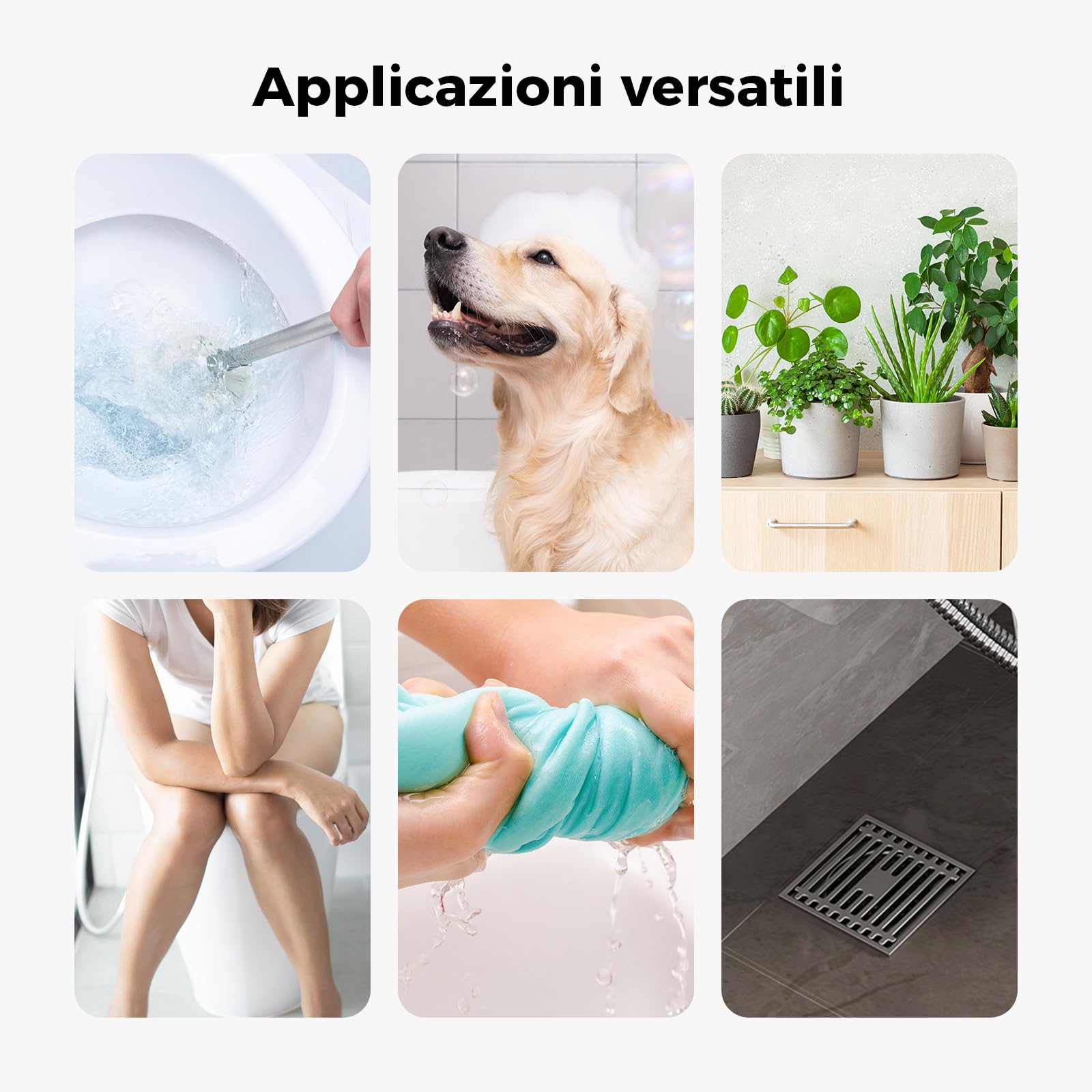 RNPG Doccetta per Bidet Kit,Doccetta a 2 Modalità – Jet e Stream