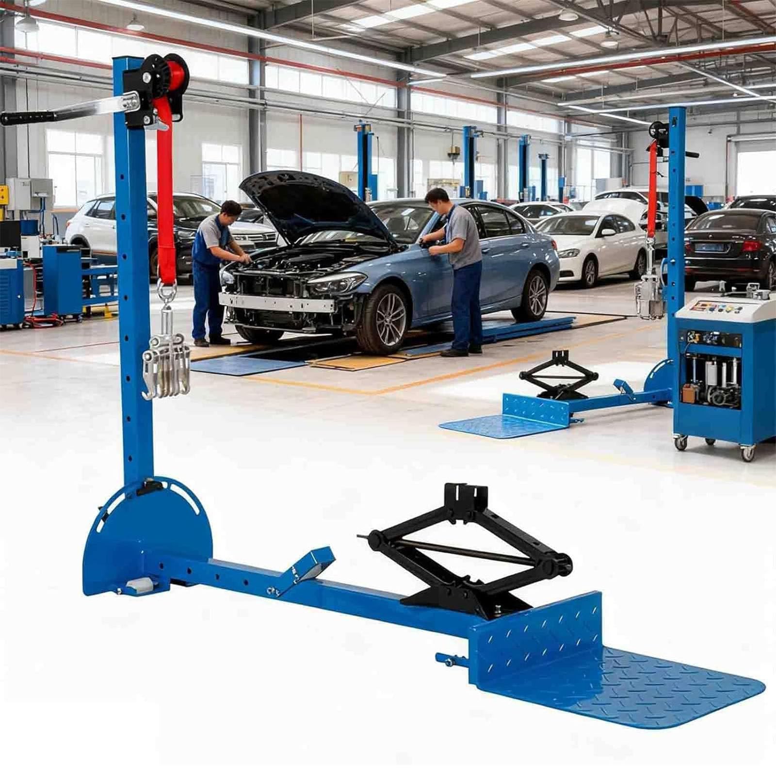 Eoweiot Car Dent Repair Tool, Sheet Metal Dent Removal Puller Machine Kit - Fix Door Undercuts, Wheel Eyebrow, Bodywork