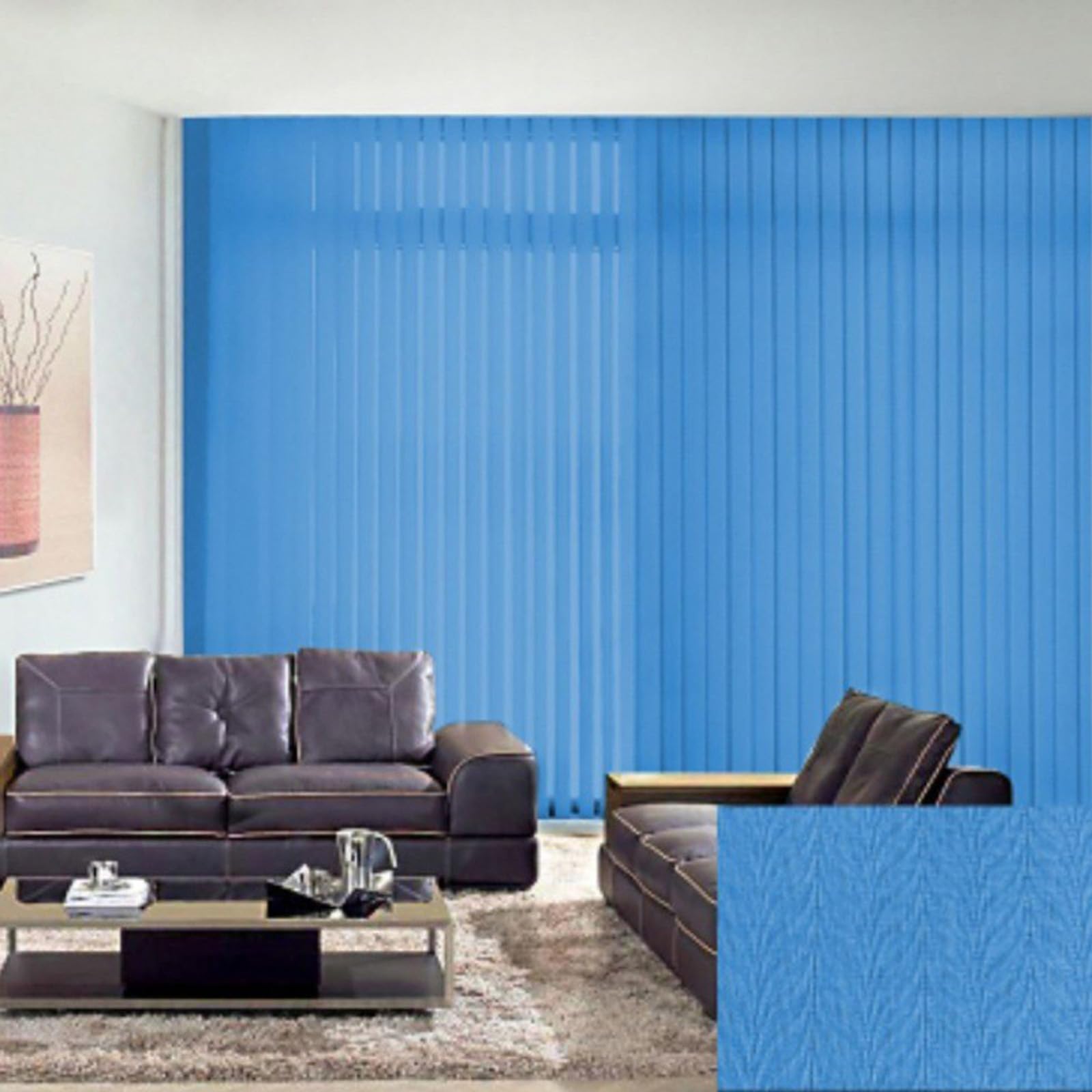 Cortina Lamas Verticales,Persianas Venecianas Opaca Translúcido,Persianas Blackout/Transpirables,Persianas De Interior,para Hogar/Oficina,Personalizable,Ancho×Alto (140cm x 140cm)