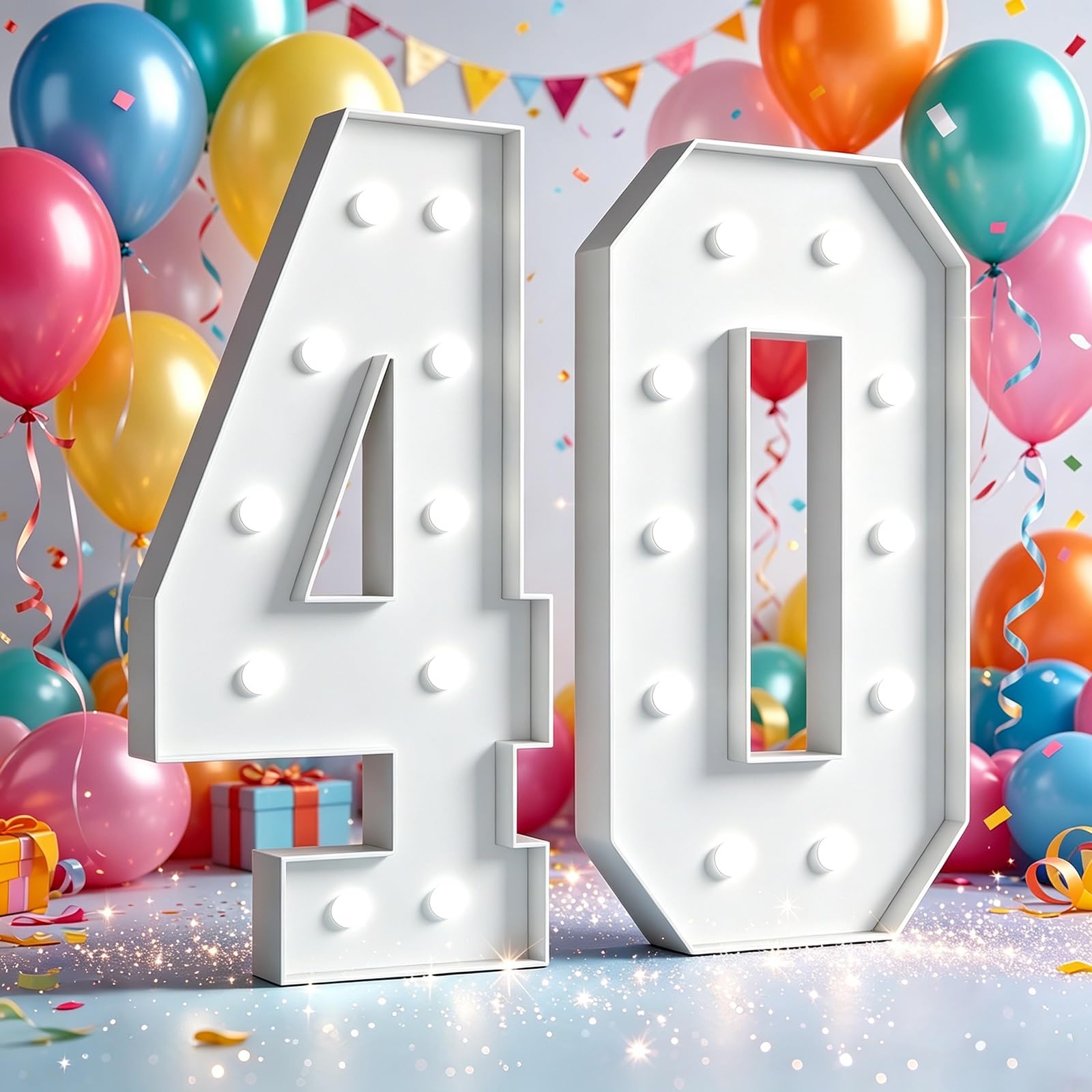 Marquee Light Up Numbers Birthday Party Decor Large Signs