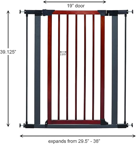 Miniatura 26 de Hogares de Midwest para mascotas, puerta de acero para mascotas / puerta de seguridad para mascotas; 29x39 pulgadas, color blanco o grafito, 29
