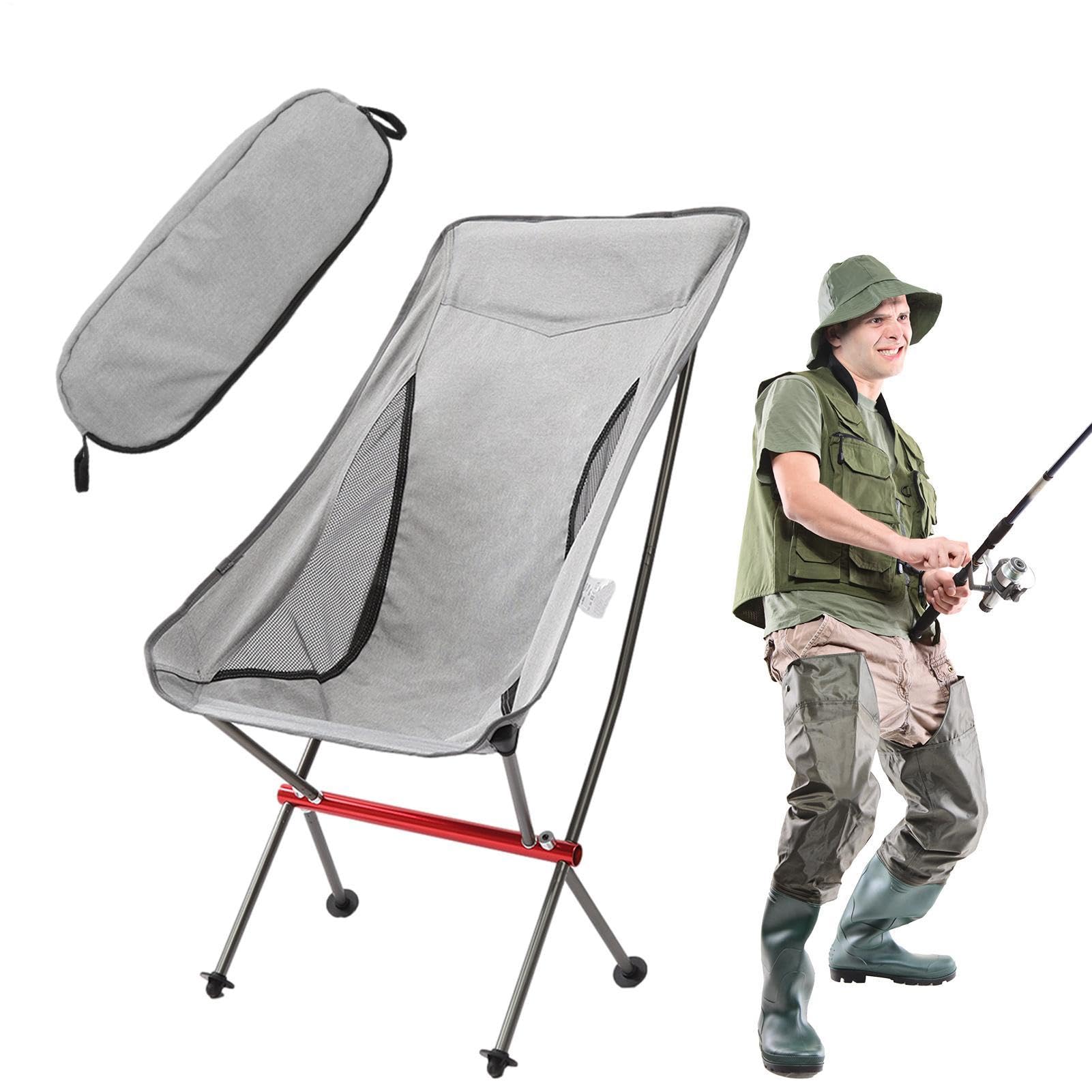 Generico Sedia da Campeggio Portatile Sedia Pieghevole E Portatile | Seggiolino Compatto da Trekking Per Pesca Campeggio Spiaggia Picnic Patio Balcone Giardino Trekking E Cortile