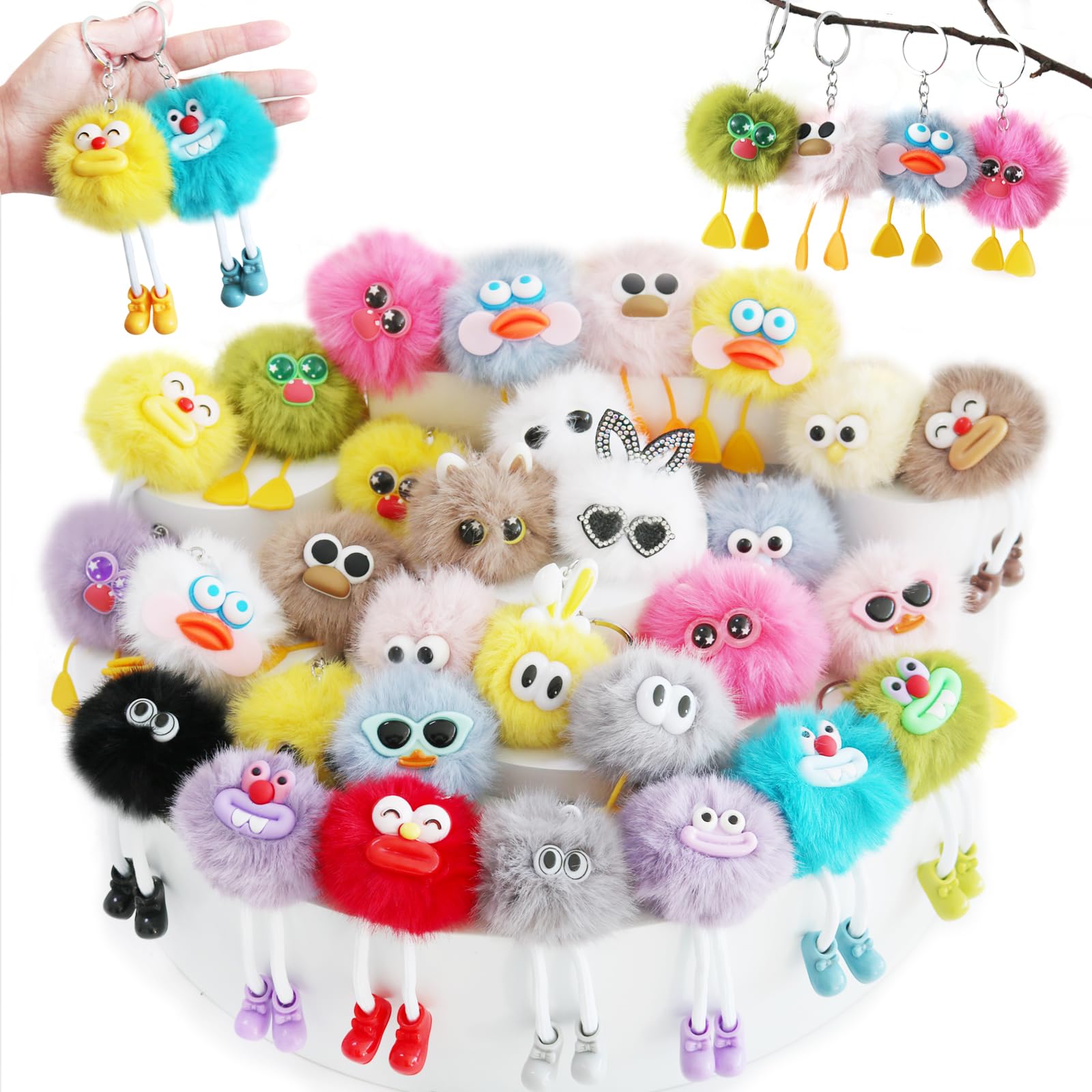 APZ 30 llaveros kawaii lindos para bolsas de regalo de cumpleaños, operación a granel, artículos de Navidad, premios de clase