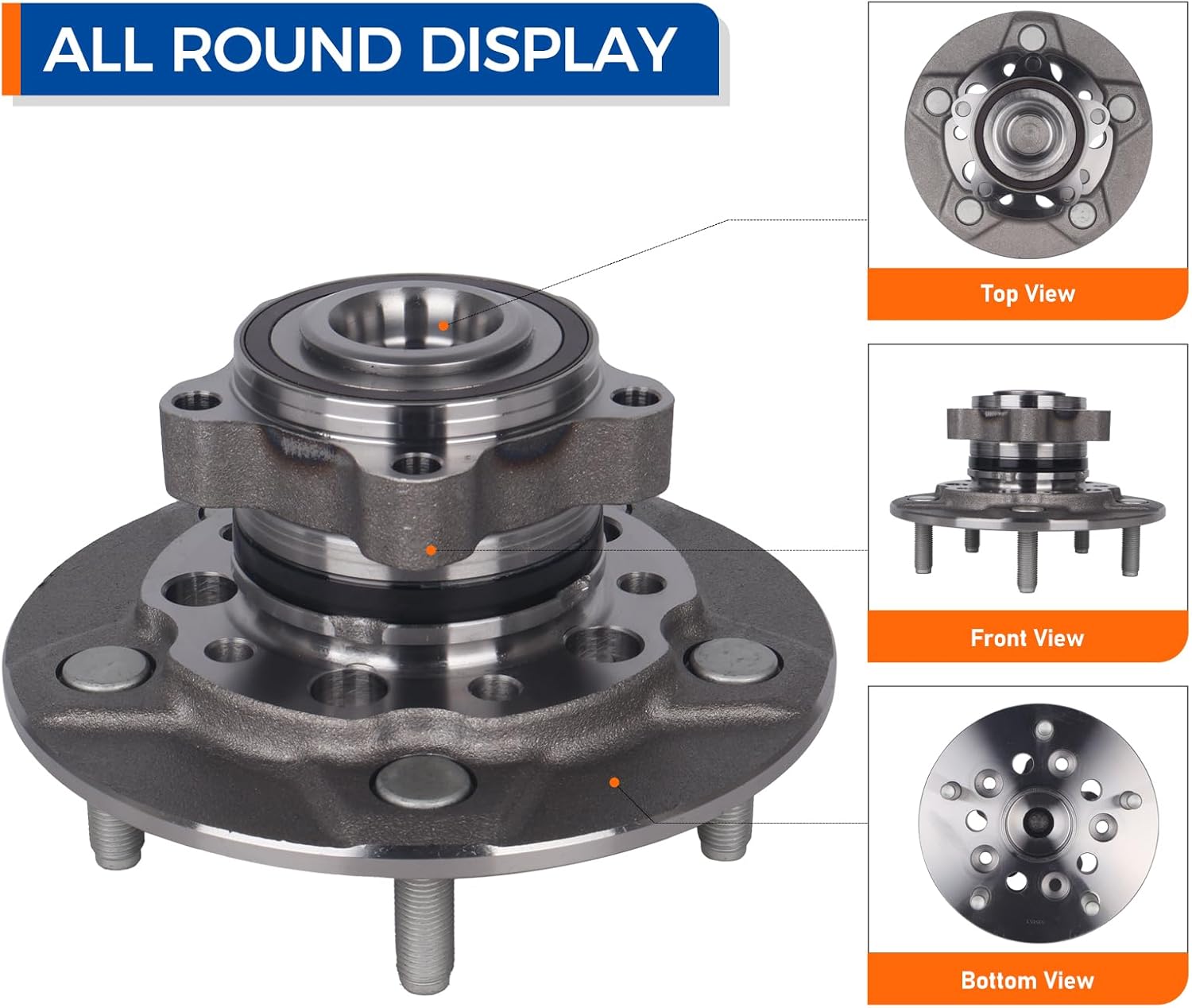 parod 515153 front wheel bearing hub assembly fit for ford transit-250/transit-350/transit-350 hd 2015-2019