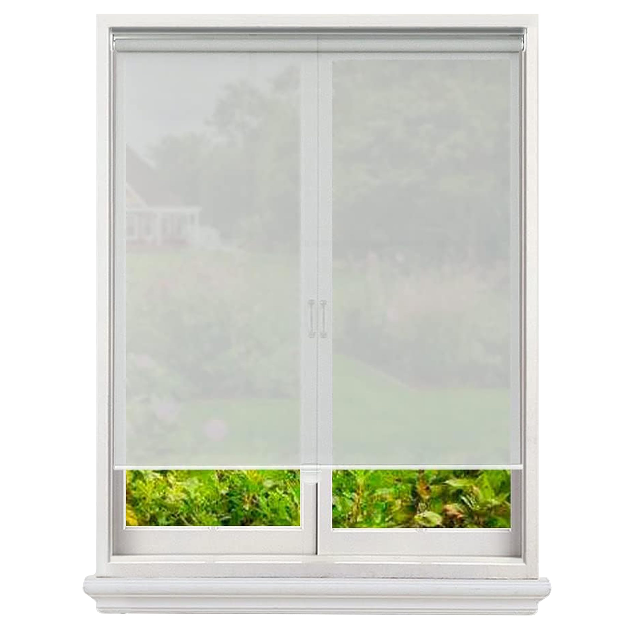 Everyday Celebration Solar Roller Window Blinds & Shades, Cordless Roller Blinds for Windows, Roller Blinds for Indoor Windows, Light Filtering Window