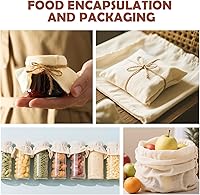 Vista 7 de 6 paños de queso reutilizables para colar de 20 x 20 pulgadas, paños de queso de grado 100 con dobladillo de 4 bordes, 100% algodón sin blanquear