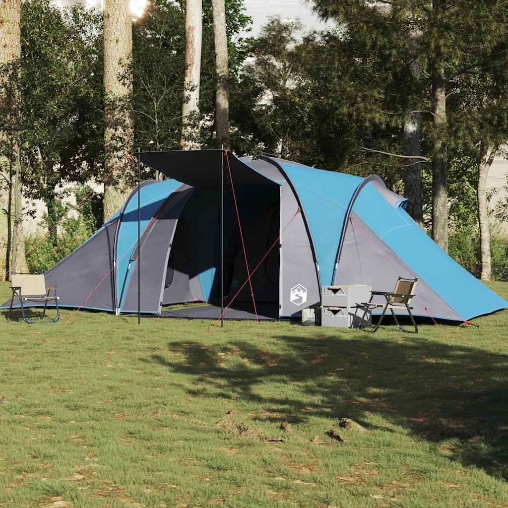 Genérico Tienda de campaña Familiar iglú 6 Personas Impermeable Azul,Deportes,Actividades al Aire Libre,Camping y Senderismo,Tiendas de campaña-4009387
