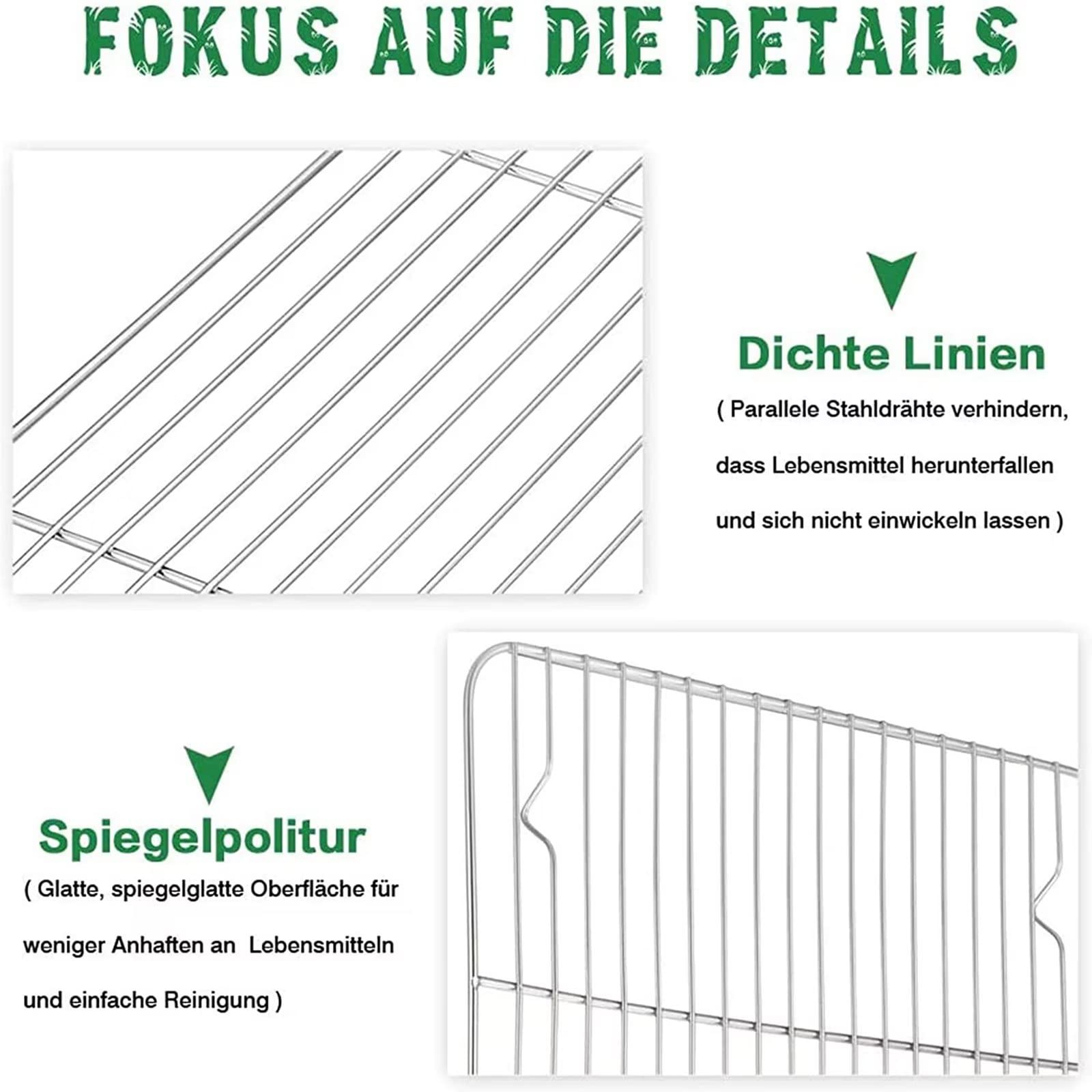 Cooling Rack MHYMX Kuchengitter, 3 Stück Abkühlgitter Edelstahl Gitter ...