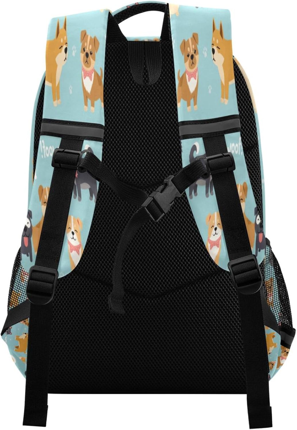 Kcldeci Cute Doodle Different Dog Breeds Kids Backpack Elementary Backpacks Girls Boys School Bag Bookbag Daypack Travel Bag Rucksack