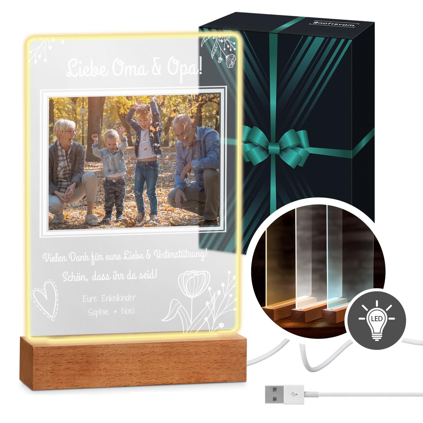 Geschenkfreude Acrylglas Bild Mit Wunschname Und Fo Produktbild-Vorschau 6