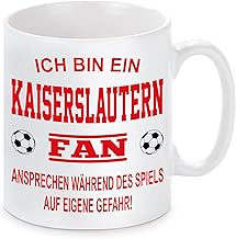 Fussball Tasse | Ich bin ein Kaiserslautern Fan - Ansprechen während des Spiels auf eigene Gefahr | Keramiktasse für Fußballfans | Spülmaschinenfest | hochwertiger Druck