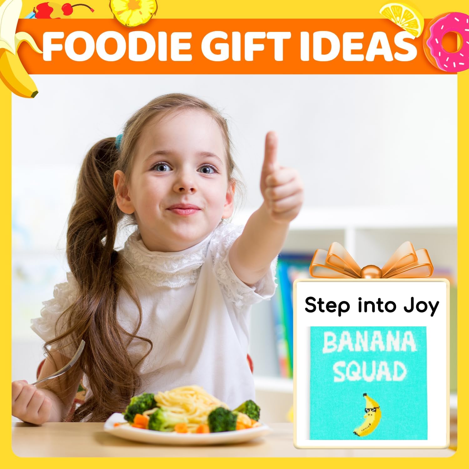 HAPPYPOP Funny Fruit Gifts - Avocado Gift Banana Gift for Kids, Avocado Banana Socks - Image 6