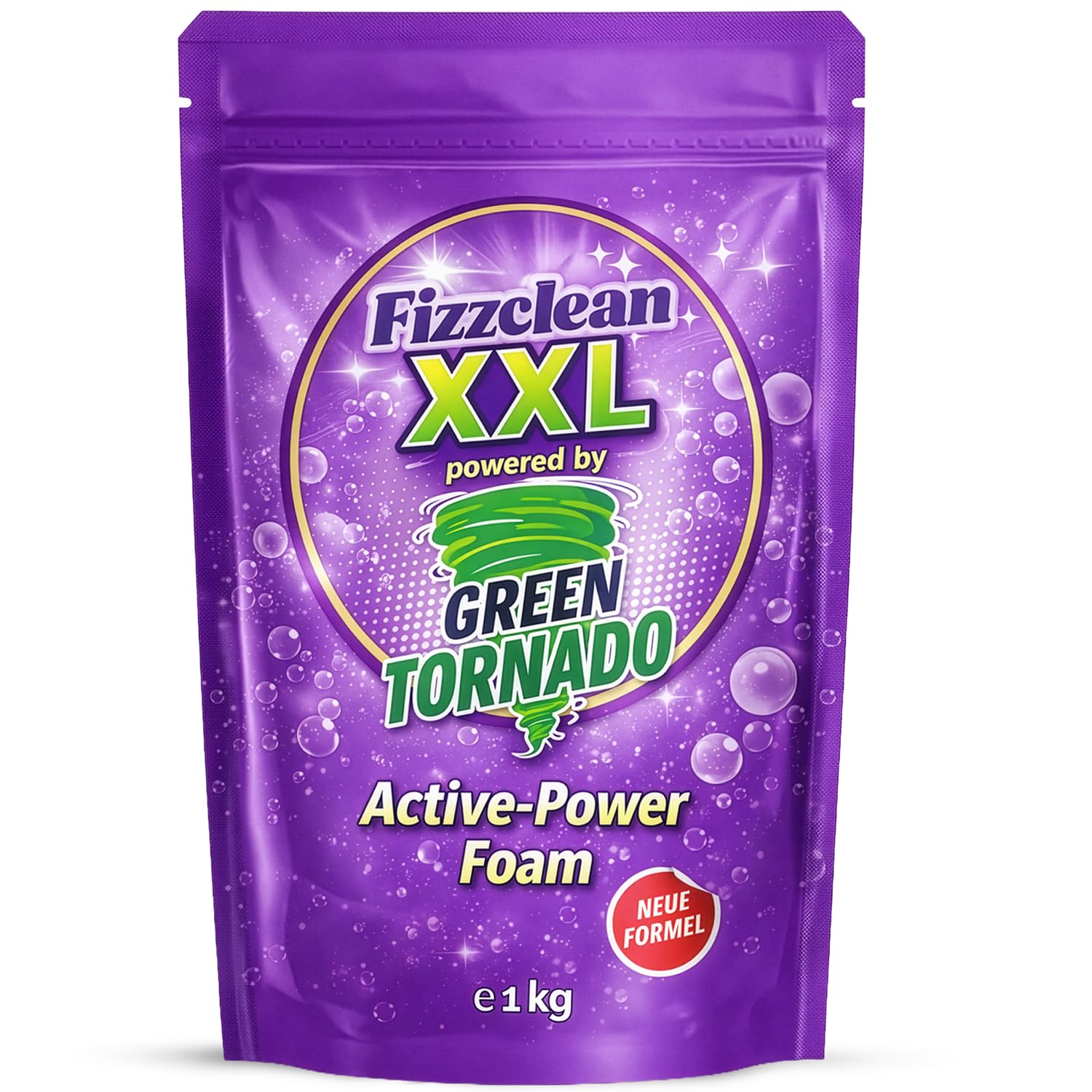 Fizzclean WC-Reiniger | Toilettenreiniger Extrem Stark – WC-Reiniger Schaum gegen Urinstein, Kalk & Ablagerungen | WC-Schaumreiniger | Alternative zu WC-Reiniger Gel & Tabs | Inhalt: 1 kg WC-Pulver