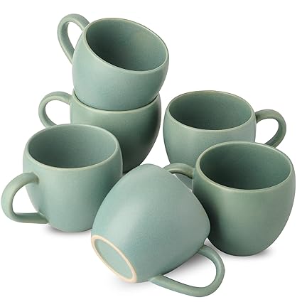 JINGUS 16 oz Mugs Set, Green