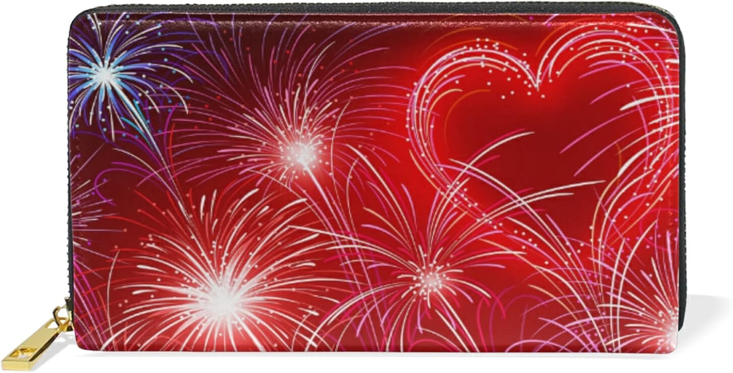 長財布 二つ折り 花火 レディース メンズ 人気 １着でも送料無料 おしゃれ 大容量 さいふ ラウンドファスナー 小銭入れ コンパクト ウォレット 軽量