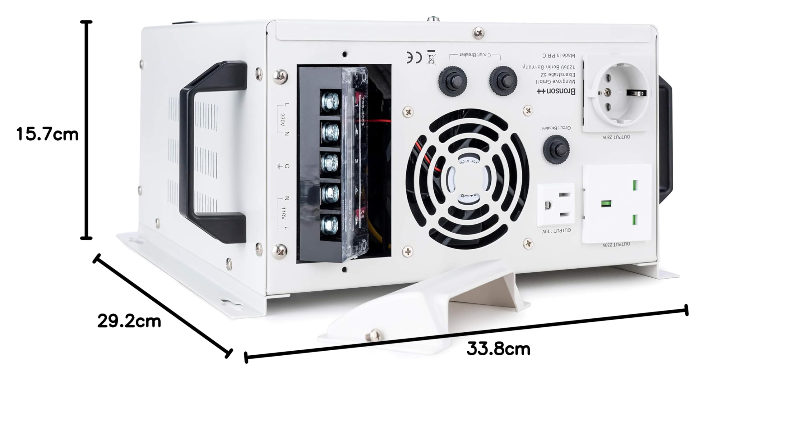 Bronson WTI 8000 Przetwornica Napięcia 110V/230V Montaż Ścienny USA 8000W