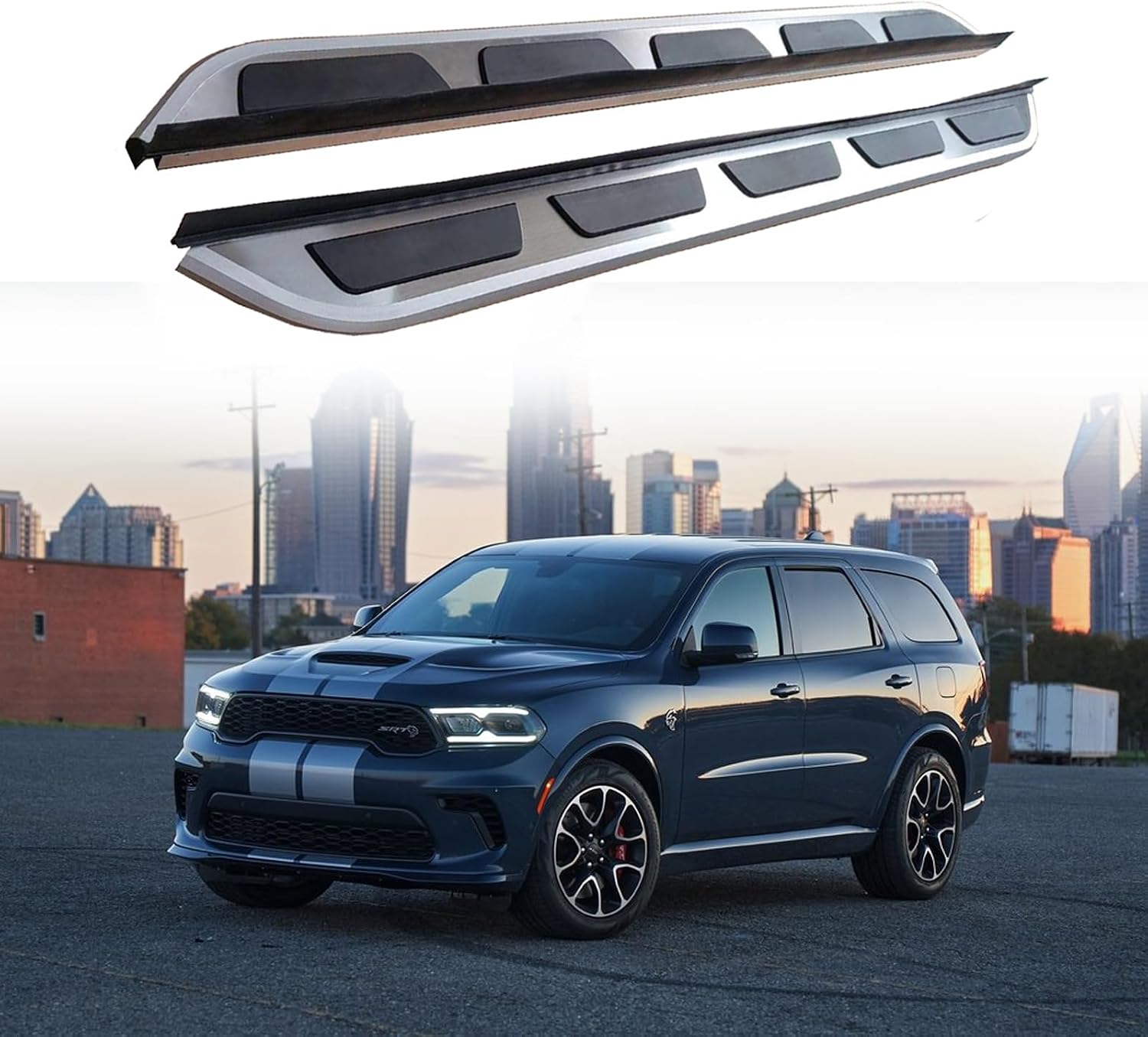 Including tariffs Stainless Running Board fits for Dodge Durango 2018-2025 Aluminum Side Step 2PCS with Brackets