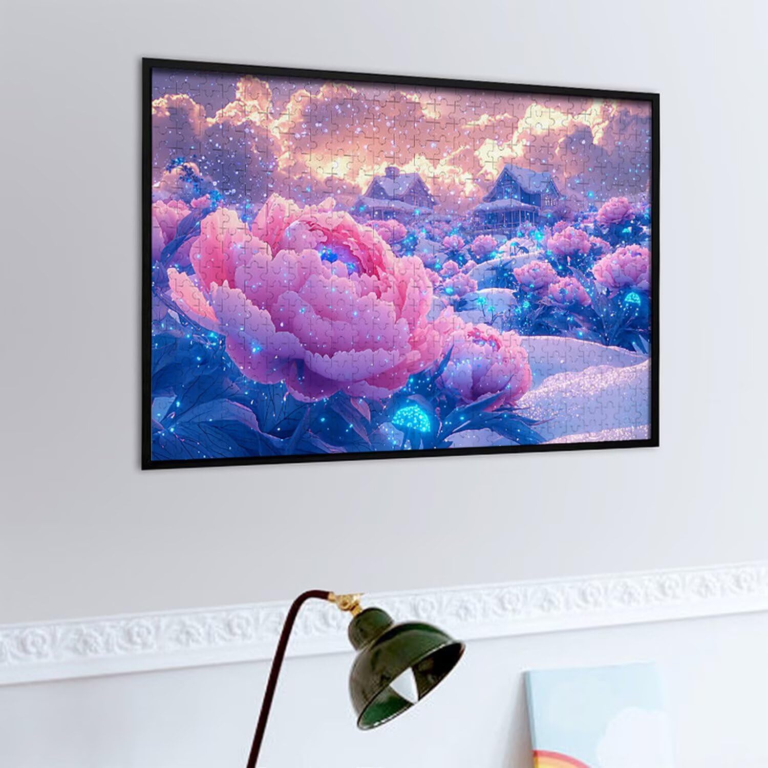 Puzzle 4000 elementów, puzzle dla dorosłych, wyzwanie puzzle, puzzle dla całej rodziny, napis na plecach, prezenty dla mężczyzn kobiet, motyw: (piwonia marzeń) z-605