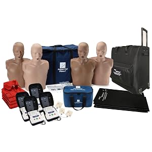 MCR Medical Prestan CPR Adult Manikin Diversity Kit Pack of 4 with Feedback AED UltraTrainers Carry Bag with