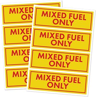 8PCS Mixed Fuel Only Stickers for Outdoor Fuel Power Equipment Cars Automotive Fuel Tanks Labels Trucks Tractors Fuel Cans Decals Waterproof