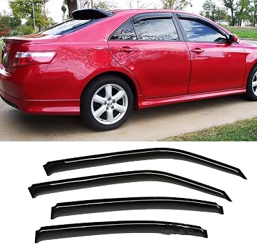 4pcs Out Channel Style Sun Rain Window Visors Door Side Window Wind Deflectors for 94810