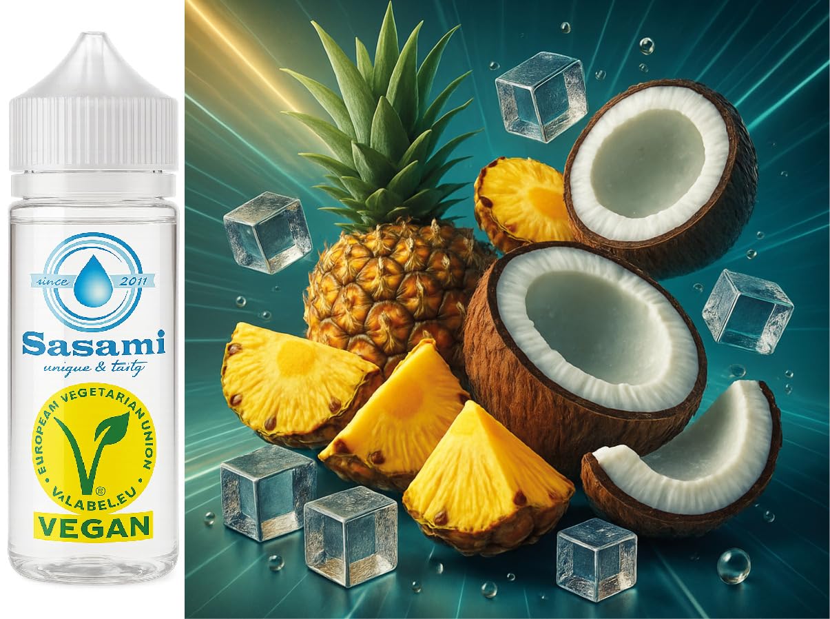 Piña Ice Colada - piña coco Ice aroma concentrado - Vegano - Sasami - 100ml