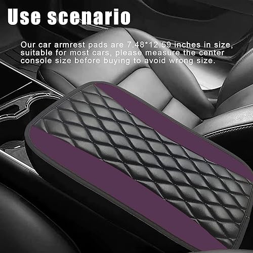 Miniatura 6 de Cojín para consola central de automóvil, accesorios de protección interior, cuero universal, impermeable y antiarañazos, funda de asiento para la