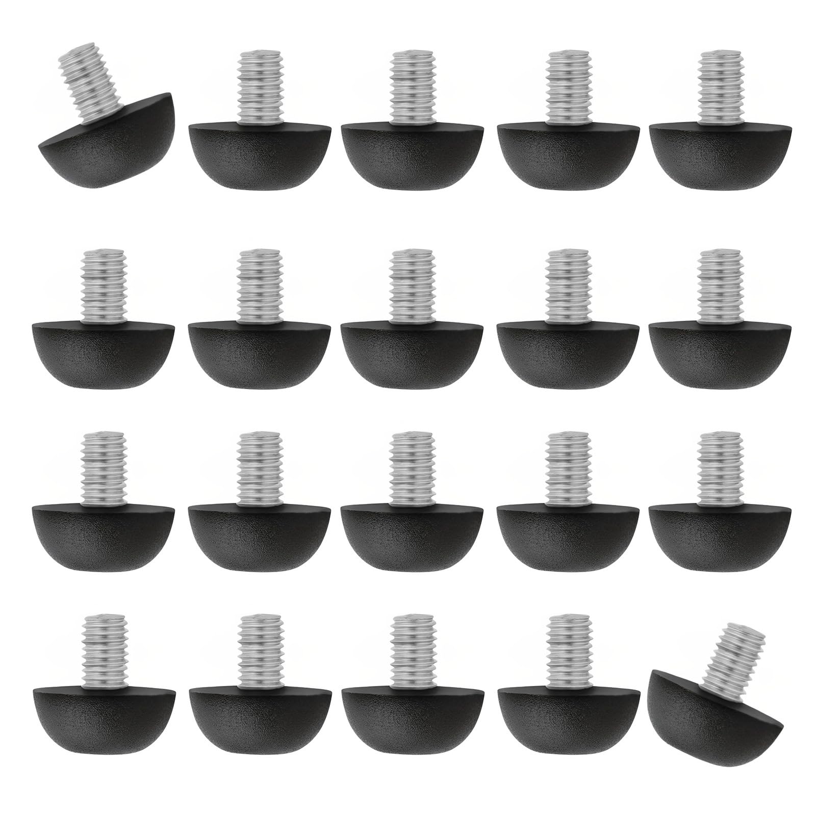 of 20 M8Threaded Adjustable Furniture Leveling Feets for Chairs Tables Cabinets Screw in Leg Stabilizers Use Height Adjustable Chair Feets