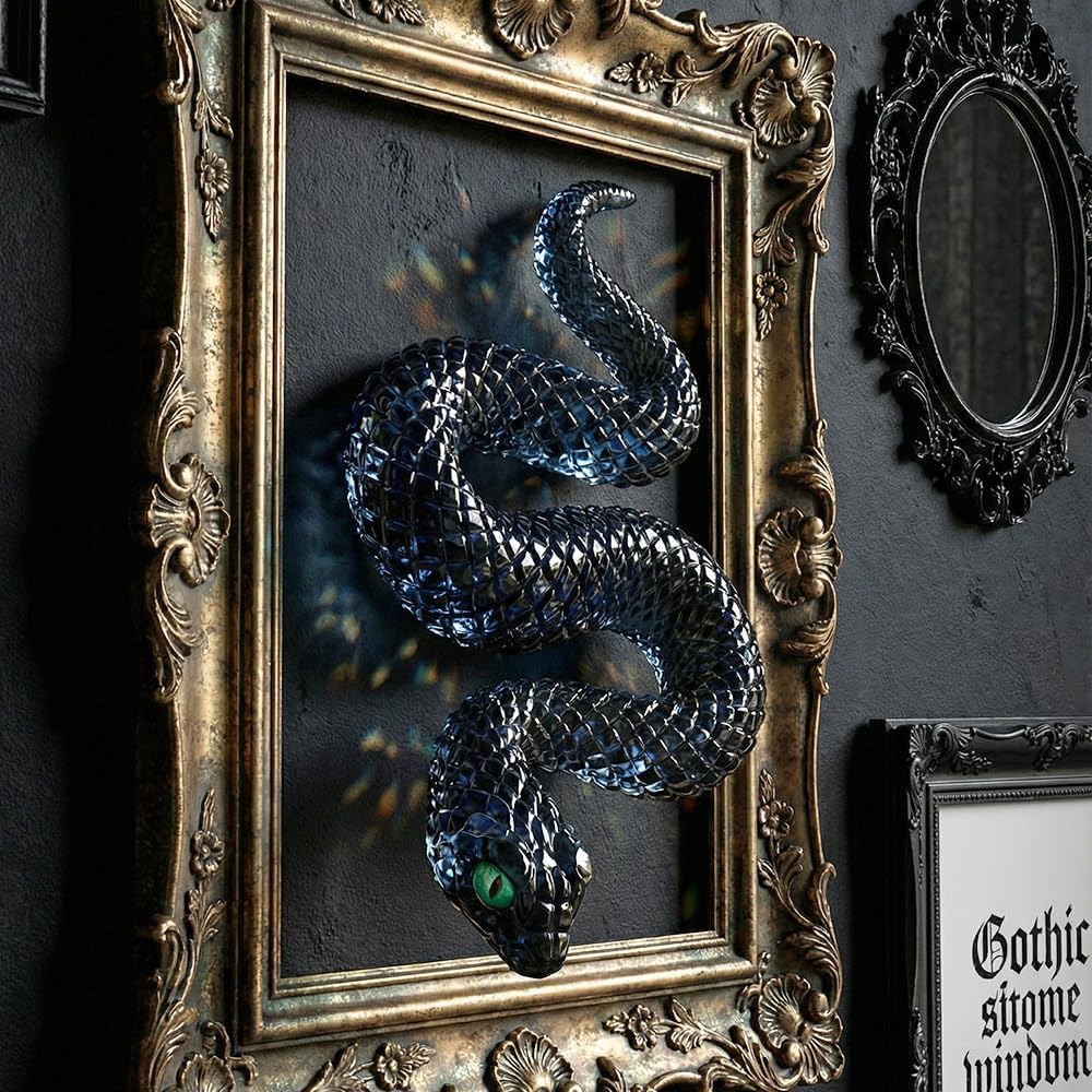 Resin Animal Molds 2Pcs Snake Silicone Molds 3D Snake Epoxy Molds for Resin Casting DIY Snake Decor Art Serpent Lovers Gifts Home Decoration (Large & Small)