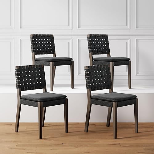 Nathan James Cohen 19 in. Wood Dining Chair, Mid-Century Modern