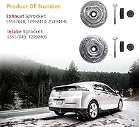Vista 6 de Fase de leva variable con piñón y engranajes de árbol de levas de admisión y escape Compatible con Chevrolet Aveo5, Pontiac G3, Saturn Astra 1.6L