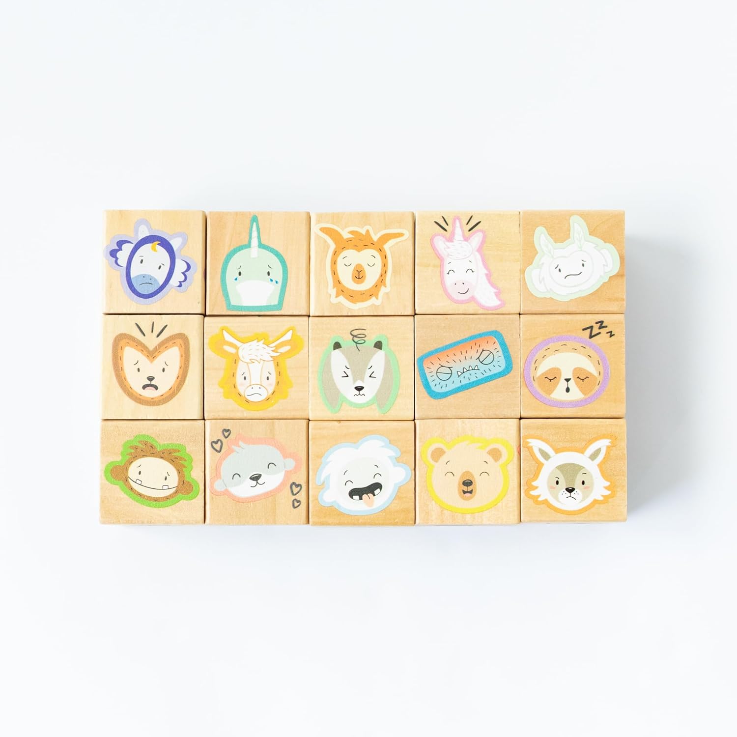 Slumberkins Feelings Adventure Activity Blocks - Early Emotional Learning Game for Families - Includes 15 Activity Blocks, Activity Guidebook, Travel Box & Storage Bag