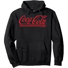 Coca-Cola Distressed Cursive Logo Pullover Hoodie