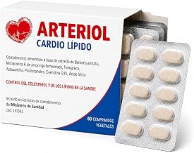 Berberine Cholesterol and Triglycerides Lower | ARTERIOL with Red Rice Yeast, Berberine, Fenugreek, Monacoline, Astaxanthin, Policosanols, Coenzyme Q10
