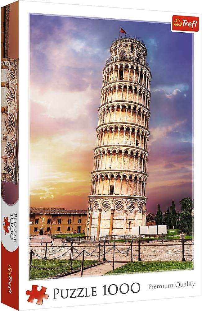 TREFL 1000 Piece Jigsaw Puzzles, Pisa Tower, Leaning Tower of Pisa Puzzle, Tuscany Italy Puzzle, Adult Puzzles, Trefl 10441