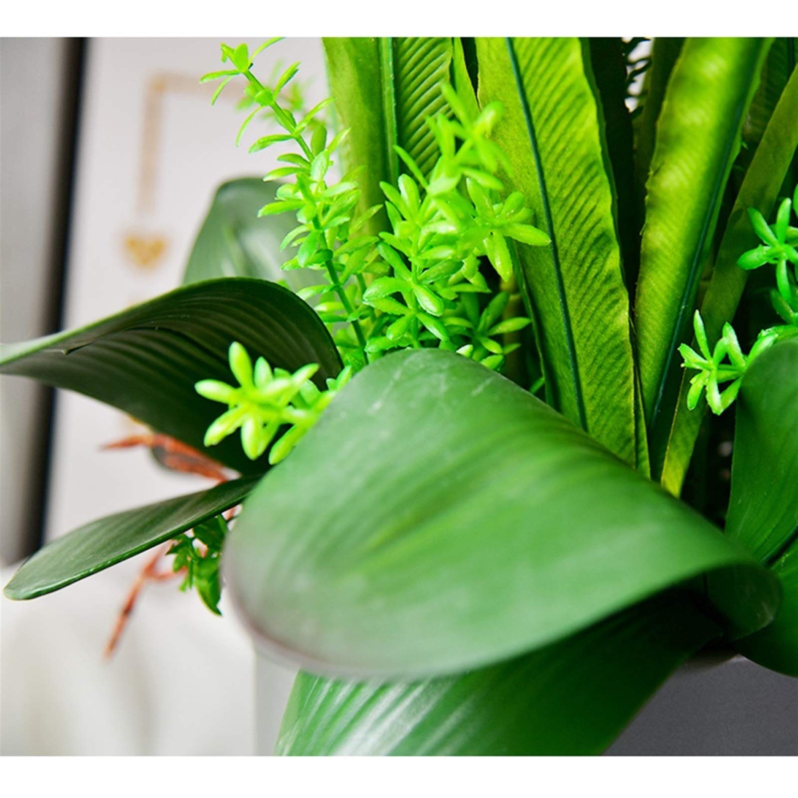 Sztuczny Kwiat W Doniczce, Sztuczne Kwiaty W Wazonie, Storczyk Phalaenopsis, Sztuczne Kwiaty W Wazonie, Ozdoby Stołu W Jadalni, Wystrój Salonu, Biało-Różowa Szt(Różowy)