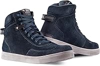 Vista 9 de SHIMA SX-2 Evo Botas de motocicleta para hombre, ventiladas, de cuero, para calle, verano, de ante, deportivas, sigilosas, para turismo, para moto