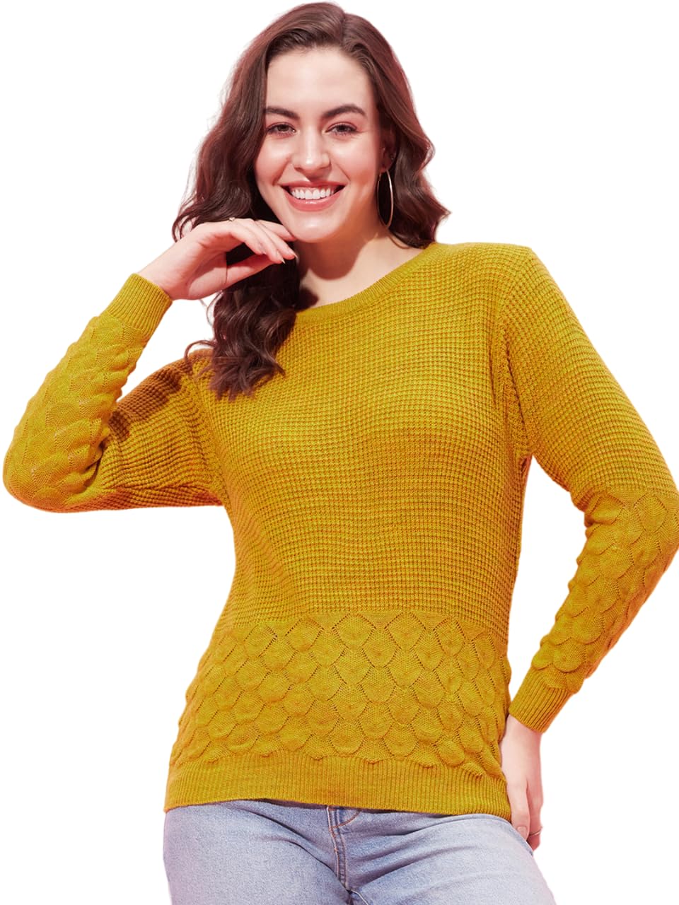 modeve Women Round Neck Casual Sweater for Winter||Winterwear||-picture-31
