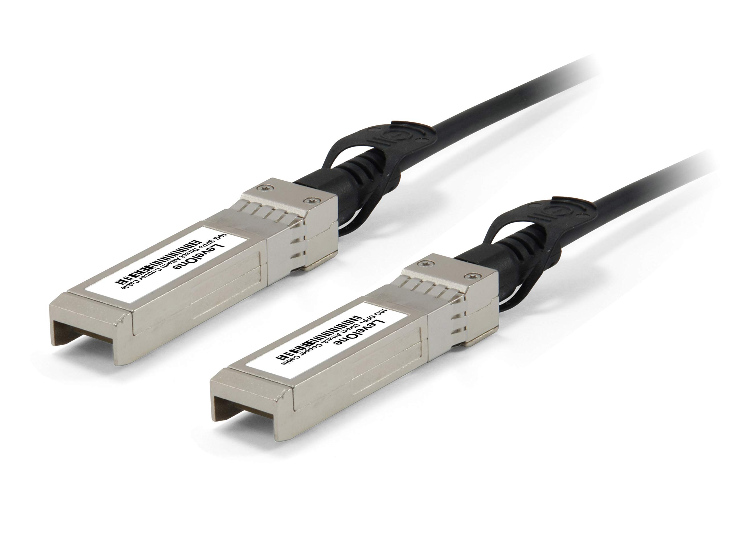 LevelOne DAC-0103 kabel optyczny 3 m SFP+ Czarny, Stainless steel - Kable optyczne (3 m, SFP+, SFP+, Złącze Męskie, Czarny, Stal nierdzewna