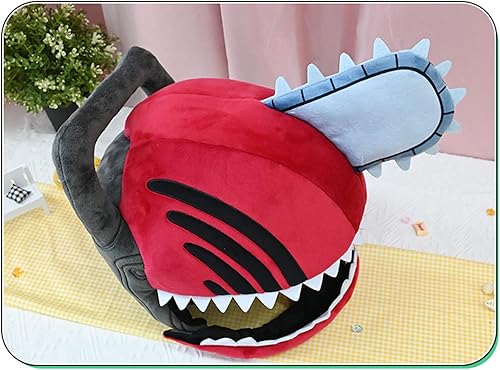 Miniatura 7 de Máscara de hombre de motosierra de anime, máscara de Denji Pochita Bloody para Halloween, cosplay, fiesta de máscaras