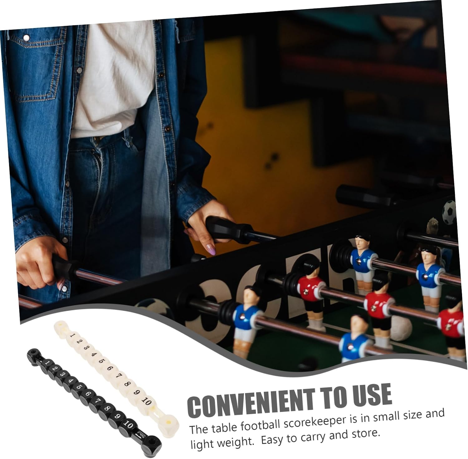 Happyyami Small Score Markers Foosball Counters Score Plastic Table Game Supplies