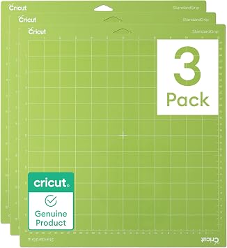 Cricut StandardGrip Adhesive Cutting Mat 12in x12in - 3 Pack, Green | For Cricut Explore Air 2/Cricut Maker