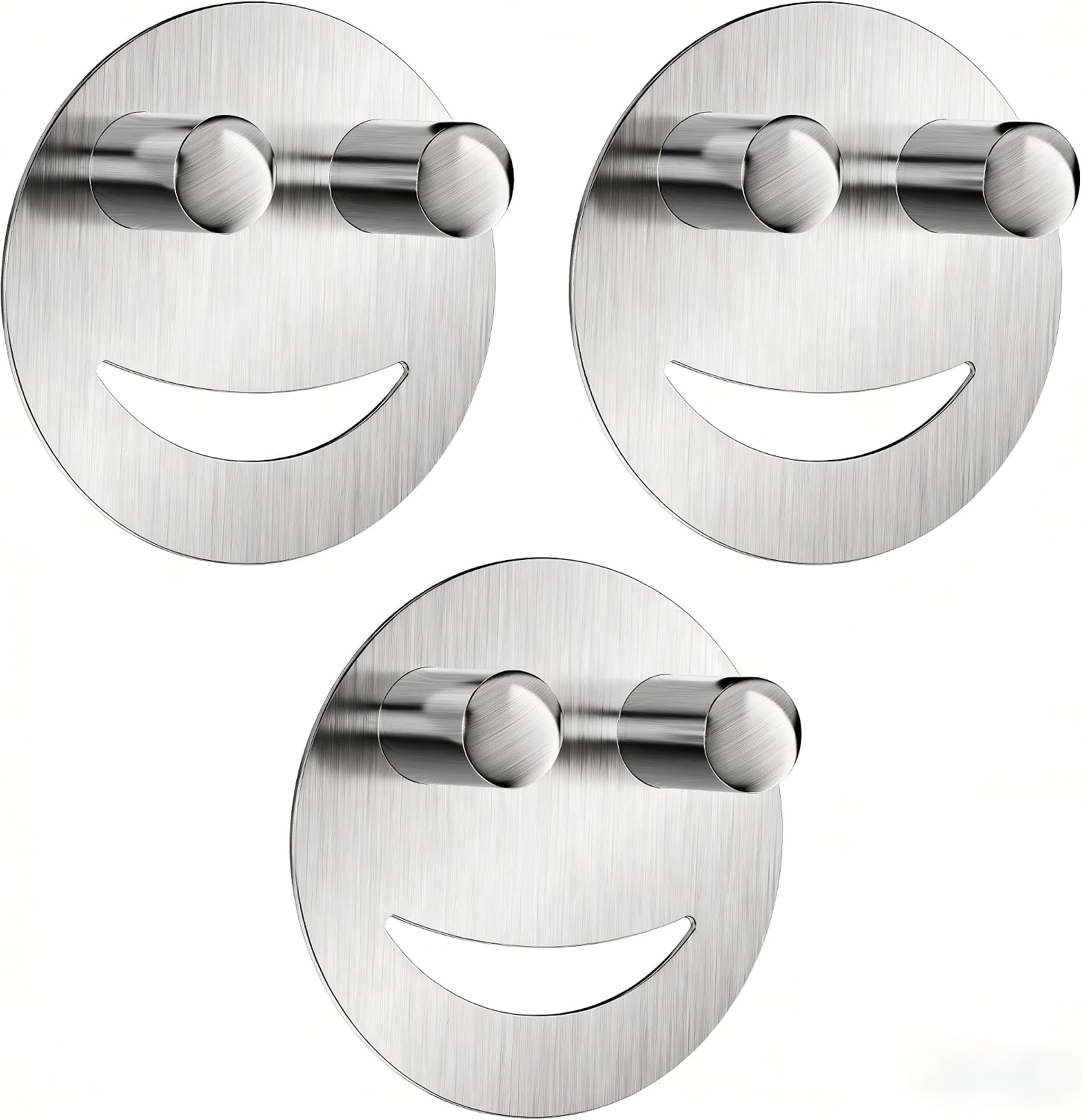 Yoshiky Stainless Steel Smiley Face Dish Sponge Holder, Silver Sink Caddy Organizer Storage with Suction Cup for Kitchen, Rv Apartment Kitchen Accessories Decor Scrubber