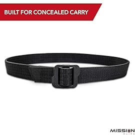 MISSION ELITE Tactical Belt - 1.5-inch Nylon Gun Belts for Men - 2-Ply EDC Belt