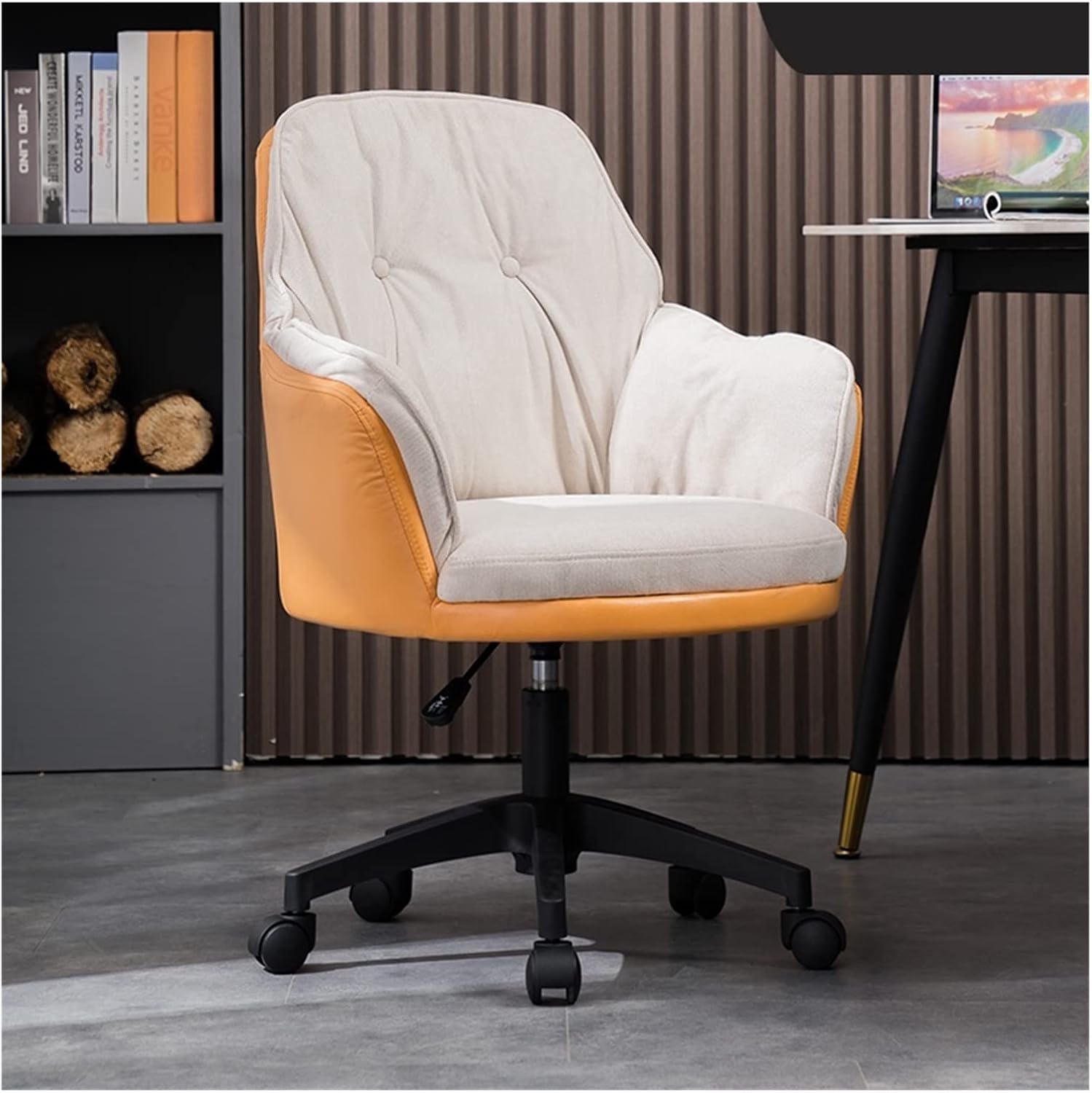 Adjustable Office Computer Chair with Armrest Office Chairs Modern Furniture Home Comfortable Armchair Backrest Chair Computer(Houndstooth Blue)